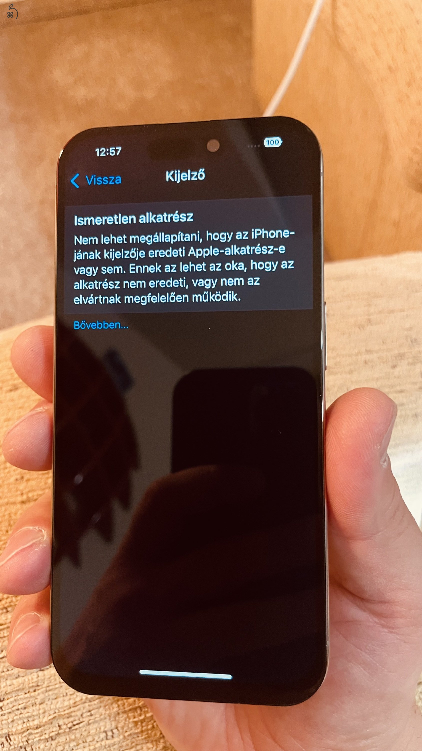 Iphone 15 Pro 512Gb, 91% akksi, új aftermarket kijelzővel
