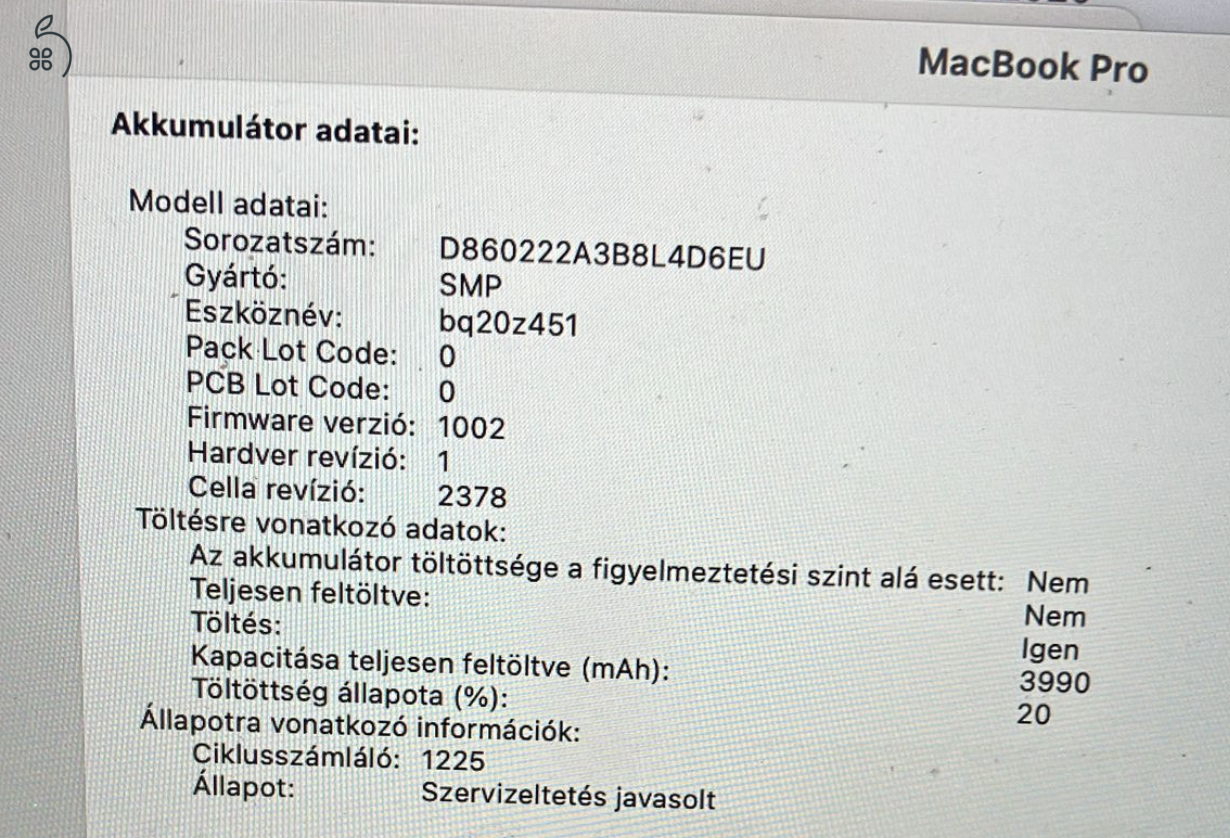 MacBook Pro 13 Touch Bar/QC i5 1.4GHz/16GB/256GB SSD/Intel Iris Plus Graphics 645/Space Grey - HUN KB