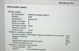 MacBook Pro 13 Touch Bar/QC i5 1.4GHz/16GB/256GB SSD/Intel Iris Plus Graphics 645/Space Grey - HUN KB