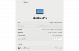 MacBook Pro 13 Touch Bar/QC i5 1.4GHz/16GB/256GB SSD/Intel Iris Plus Graphics 645/Space Grey - HUN KB