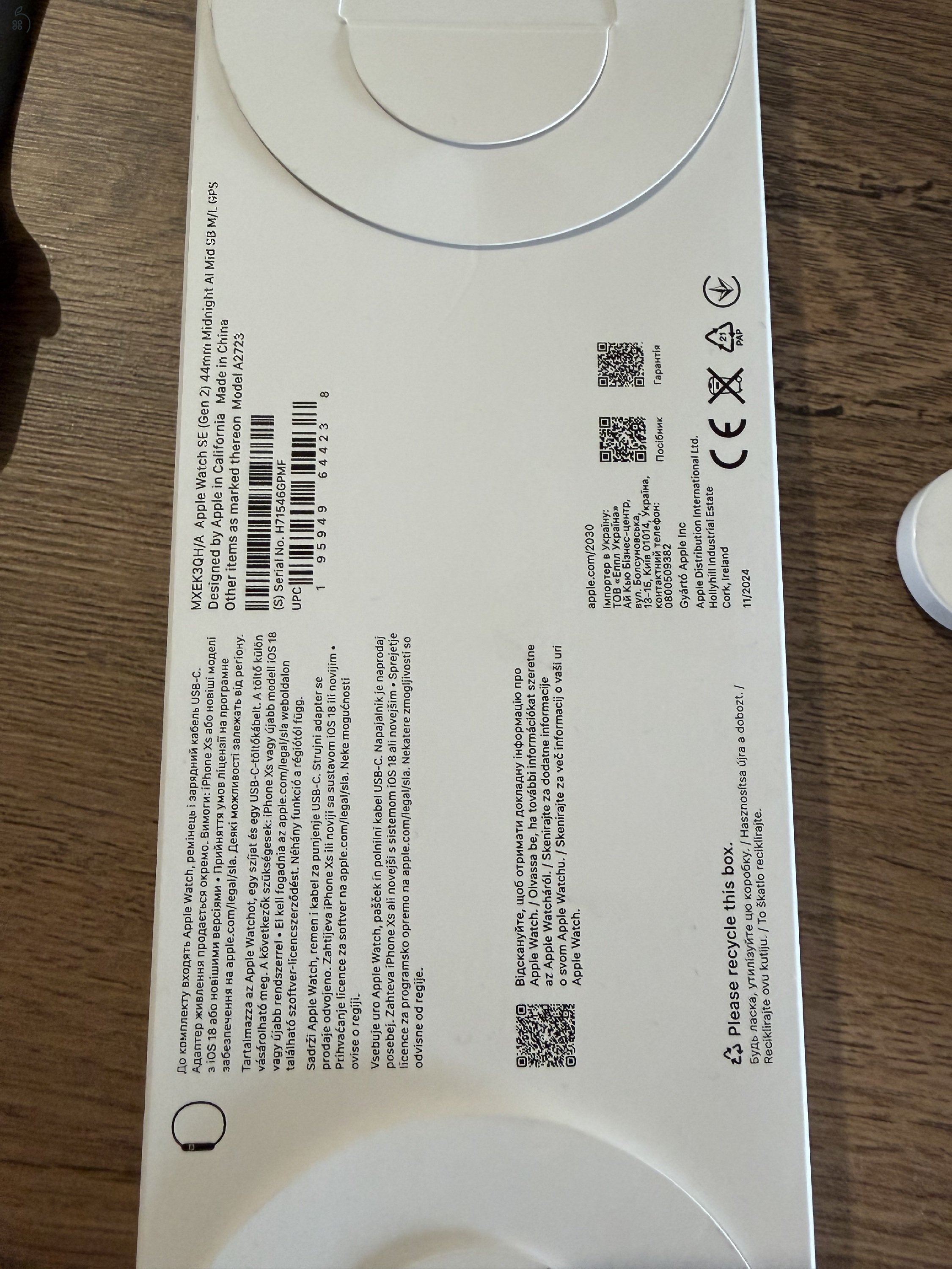 Apple watch SE 2 44mm Midnight 