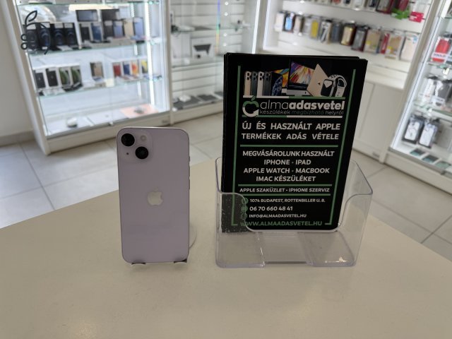 iPhone 14 128GB Független Újszerű/1 hónap gar./Akku 85%/p4884