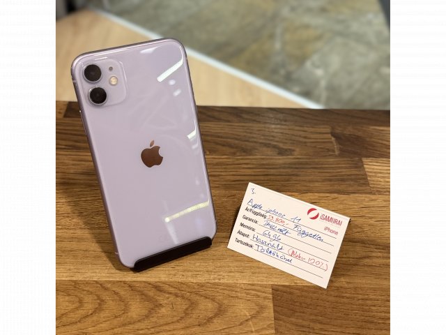 Apple iPhone 11 - 64GB - Lila - 100% akku (3.)