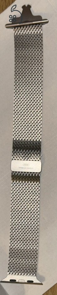 Apple Watch Milánói Titán szíj (natúr, 49mm, M méret)