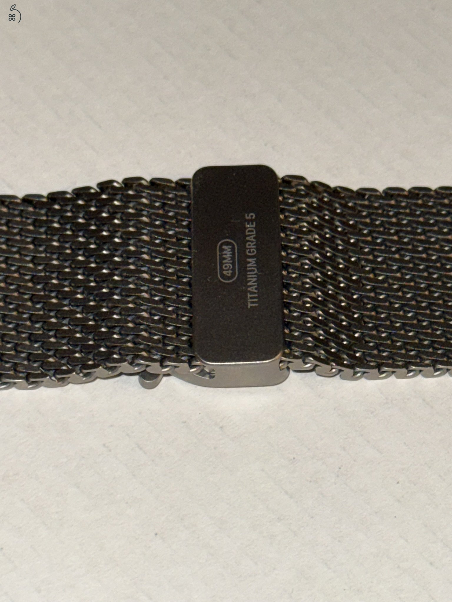 Apple Watch Milánói Titán szíj (natúr, 49mm, M méret)
