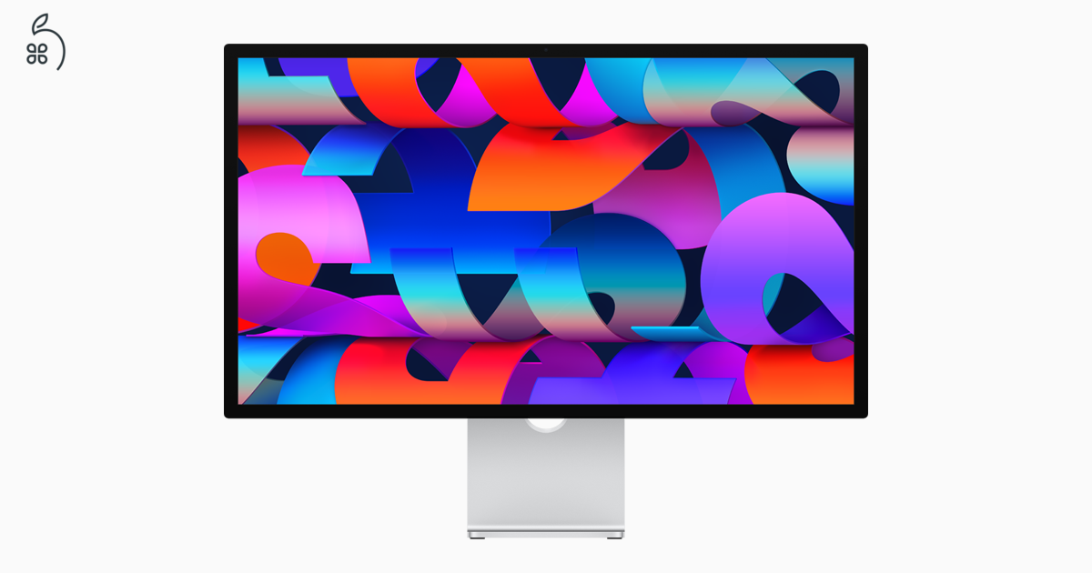 Új, áfás Studio Display Nano-Texture Glass dönthető és állítható magasságú állvánnyal, MFF04F rendelésre