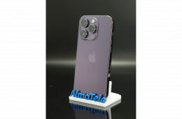 Apple iPhone 14 Pro 128 GB Deep Purple 100% akku - 12 HÓ GARANCIA