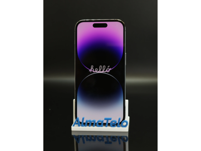 Apple iPhone 14 Pro 128 GB Deep Purple 100% akku - 12 HÓ GARANCIA