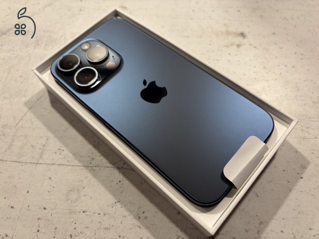 iPhone 15 Pro 128GB Blue Titanium gyárilag független, hibátlan állapotban!