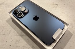 iPhone 15 Pro 128GB Blue Titanium gyárilag független, hibátlan állapotban!