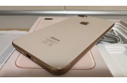Iphone 8 plus 64 GB, rose gold, 75%, dobozos + kiegészítők