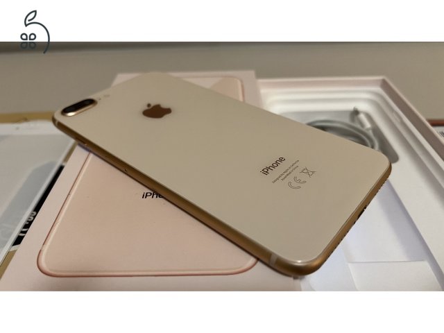 Iphone 8 plus 64 GB, rose gold, 75%, dobozos + kiegészítők