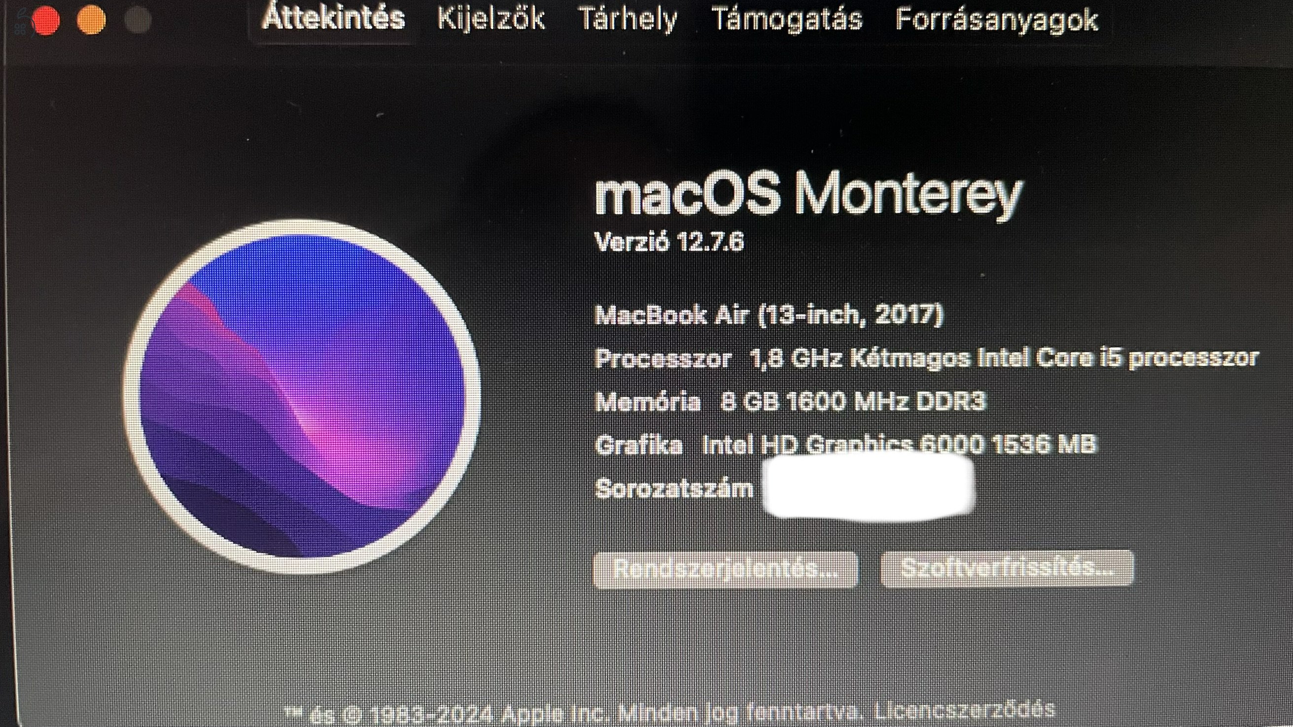 MacBook Air 2017 13”