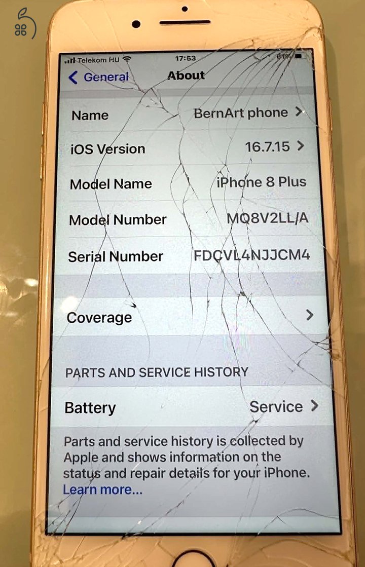 ???? Eladó Apple iPhone 8 Plus 64GB – Rose Gold – Amerikai Apple Store készülék ????????