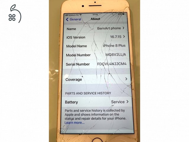 ???? Eladó Apple iPhone 8 Plus 64GB – Rose Gold – Amerikai Apple Store készülék ????????