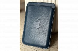 Apple iPhone Leather Wallet MagSafe – Baltic Blue (Eredeti Apple, USA)