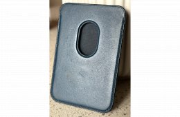 Apple iPhone Leather Wallet MagSafe – Baltic Blue (Eredeti Apple, USA)