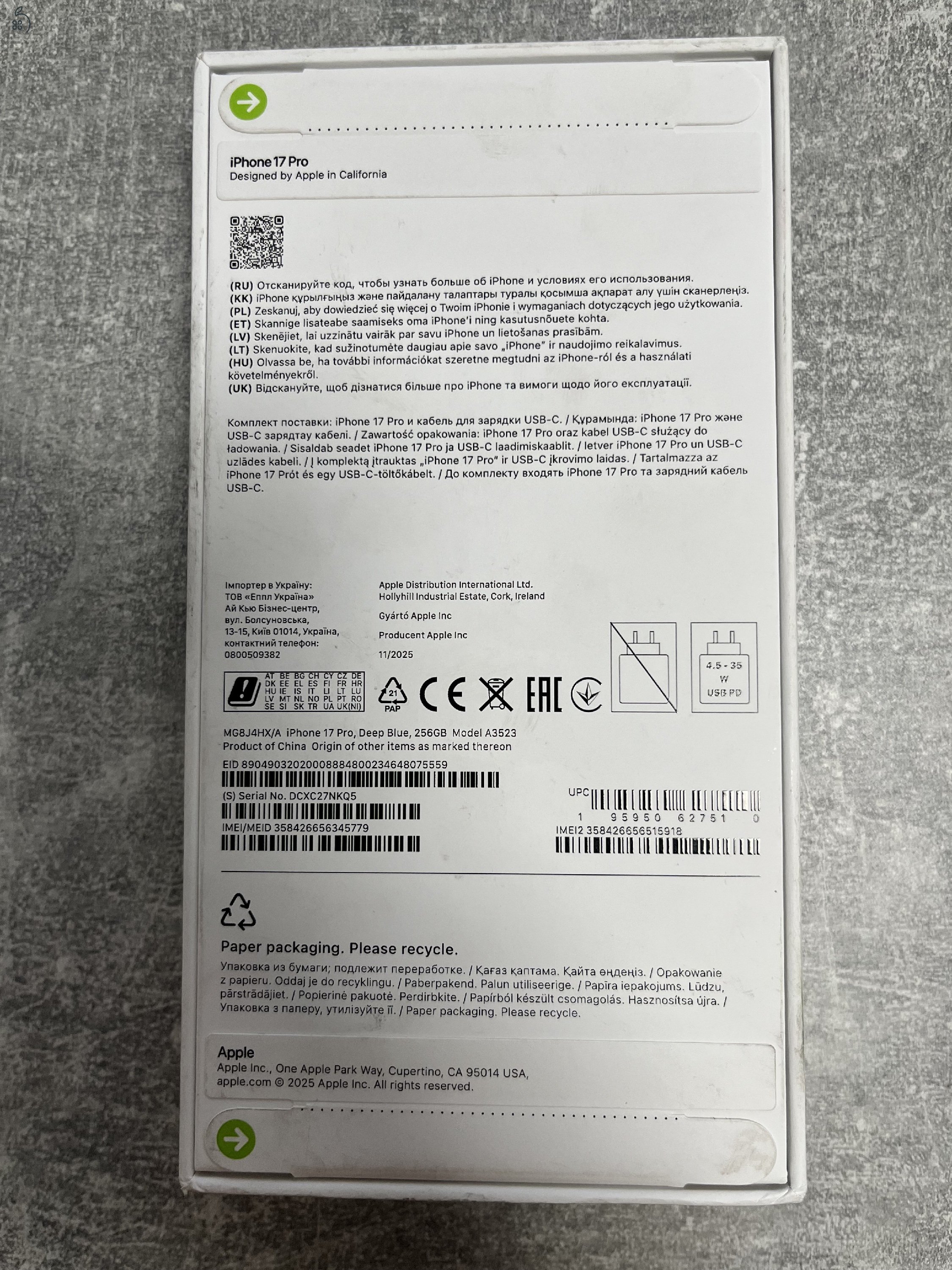 iPhone 17 Pro 256GB Új!