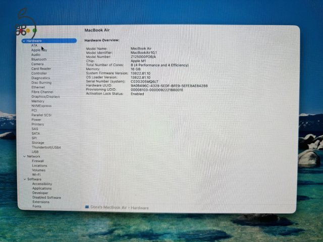 Macbook Air (2020) 16 GB Ram, 1TB 
