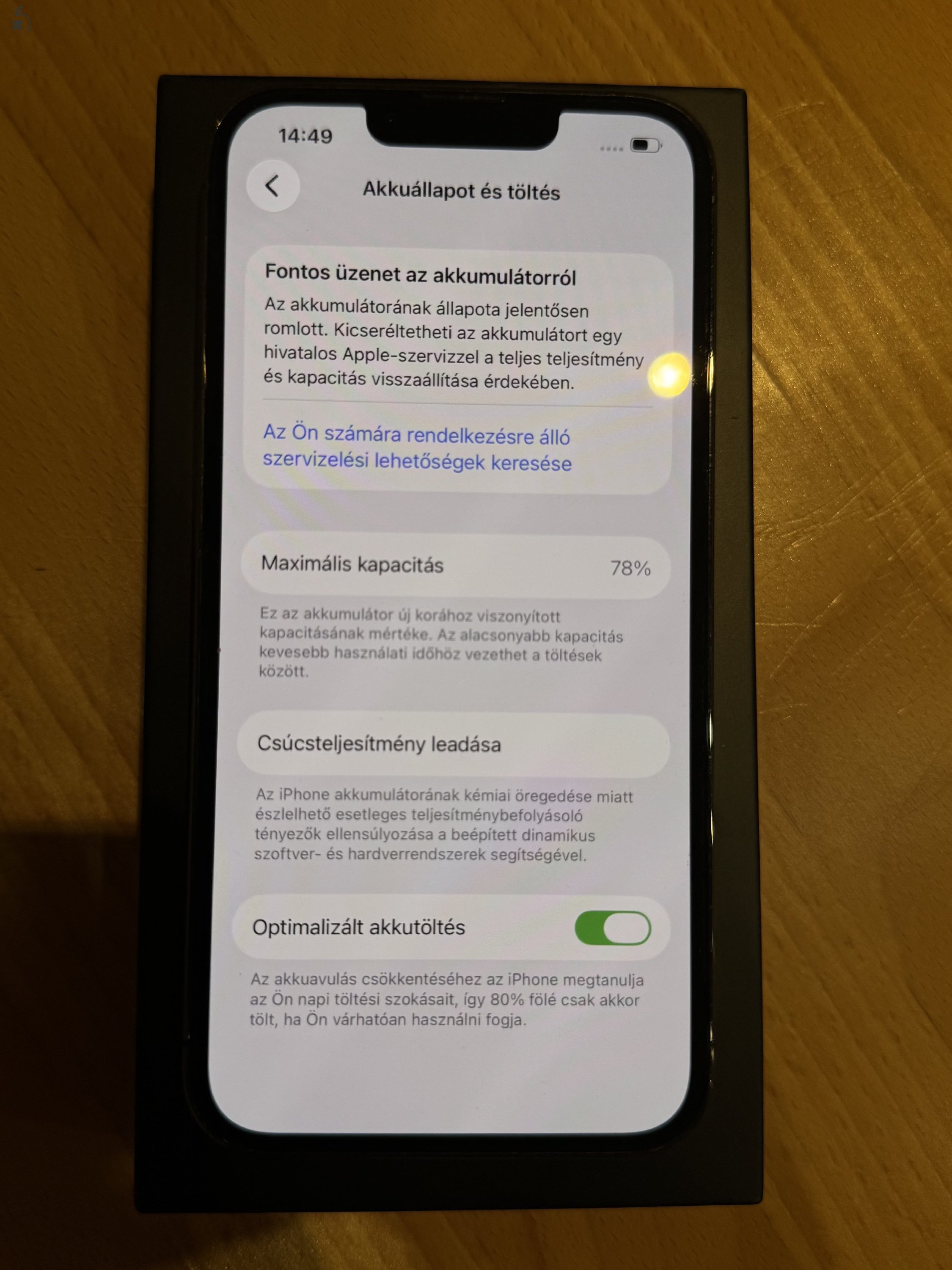 Iphone 13 Pro 128GB- Megkímélt, szép