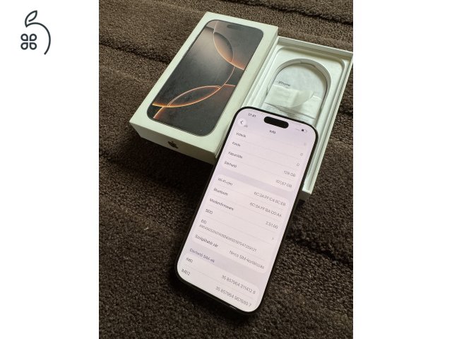 Iphone 16 Pro 128GB kártyafüggetlen