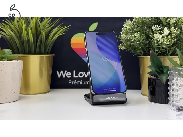  iPhone 15 Pro 256GB Natúr Titán, Független - Számla, 1ÉV Garancia 