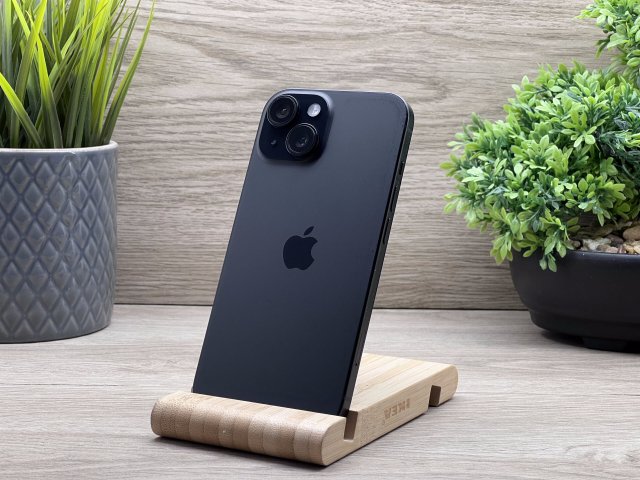 iPhone 15 Black 256GB 2 ÉV Garanciával 90%