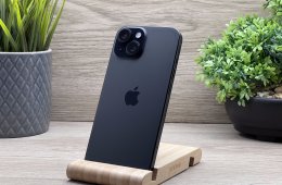 iPhone 15 Black 256GB 2 ÉV Garanciával 90%