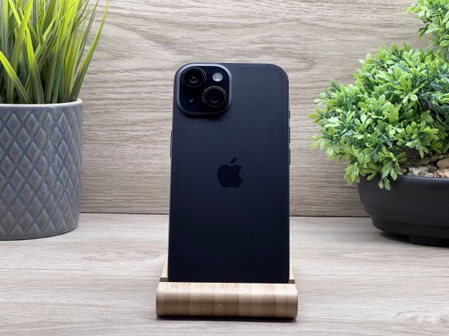 iPhone 15 Black 256GB 2 ÉV Garanciával 90%
