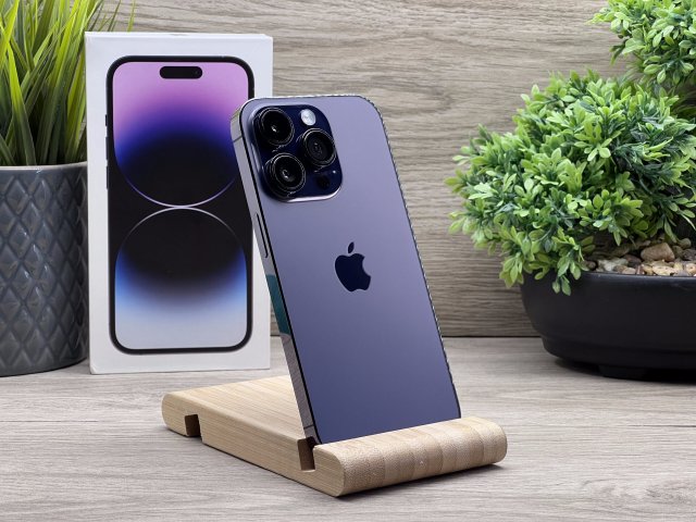Hibátlan iPhone 14 Pro Deep Purple 256GB 2 ÉV Garanciával 91%