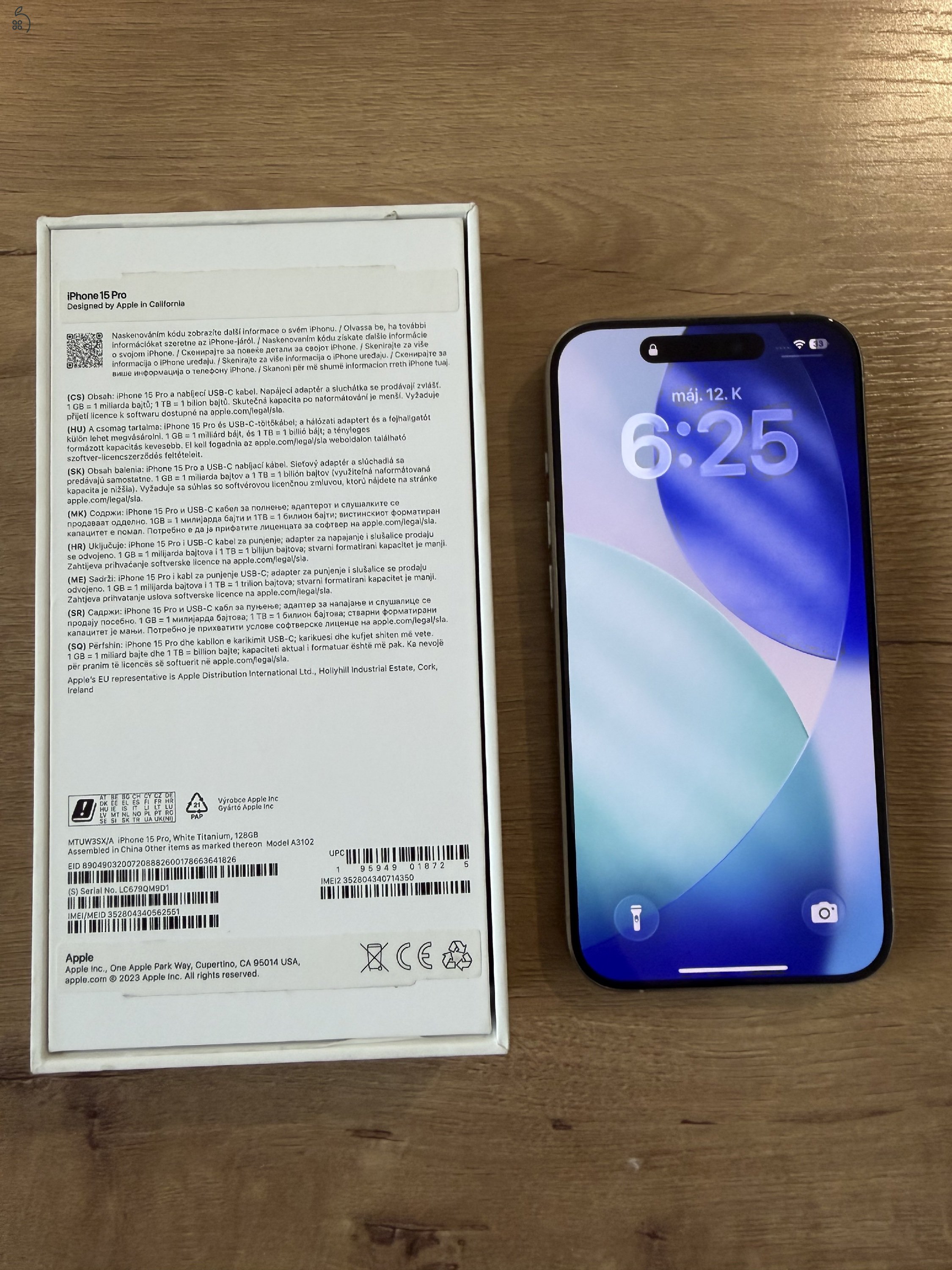 Iphone 15 pro white titanium
