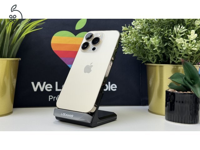  iPhone 14 Pro 128GB Arany, Független - Számla, 1ÉV Garancia 