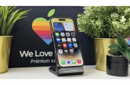  iPhone 14 Pro 128GB Arany, Független - Számla, 1ÉV Garancia 