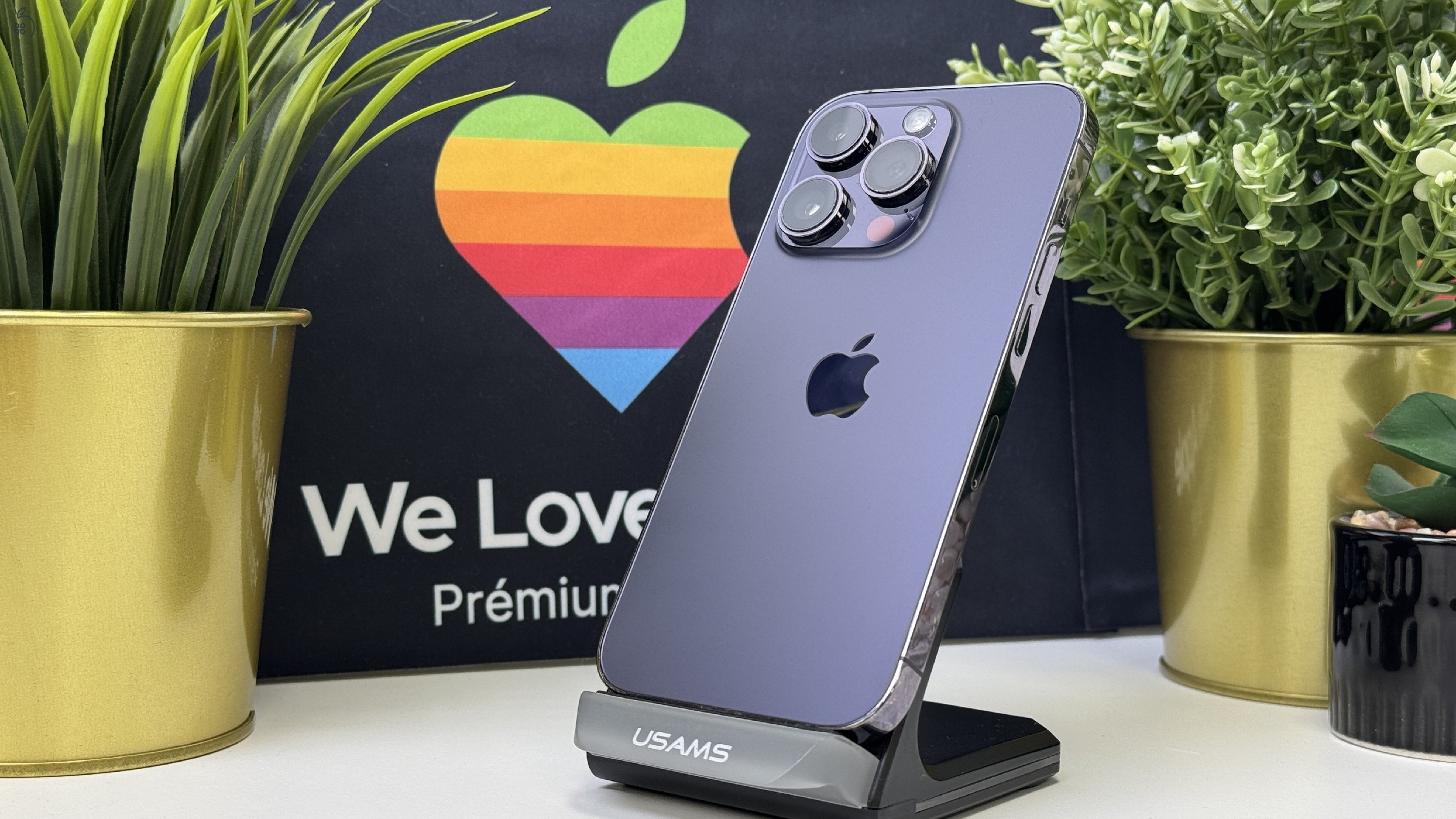  iPhone 14 Pro 256GB/512GB Lila, Független - Számla, 1ÉV Garancia 