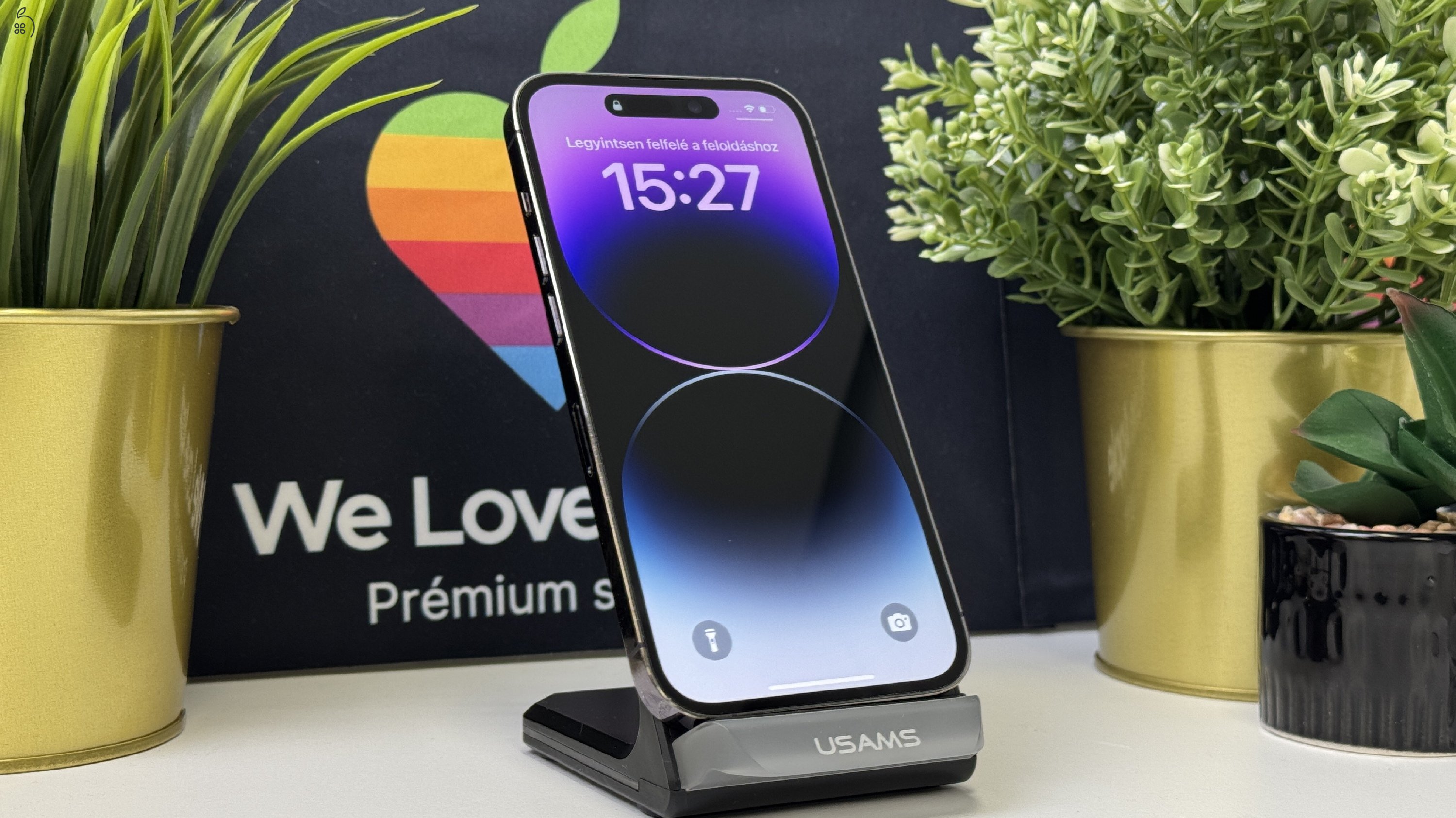  iPhone 14 Pro 256GB/512GB Lila, Független - Számla, 1ÉV Garancia 