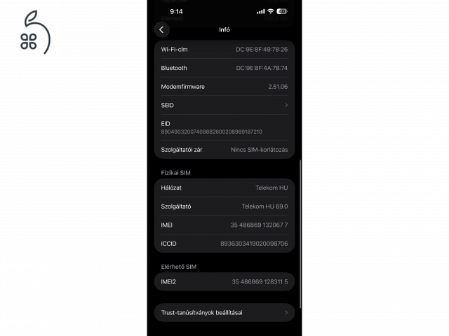 iPhone 16 Pro Max 256GB - 98% - Natúr Titán - 1Év Jótállás