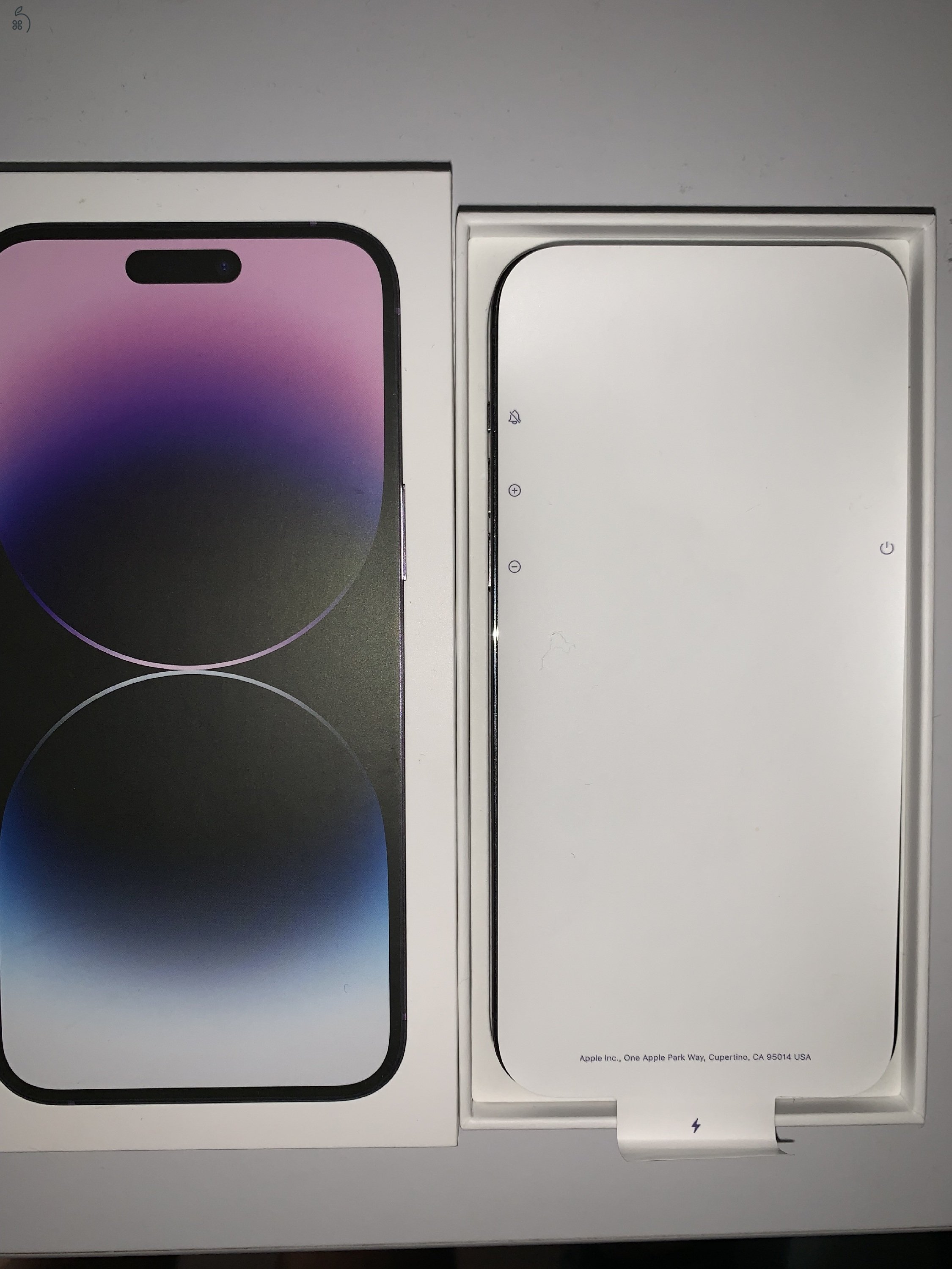 Iphone 14 Pro Max Deep Purple 128GB 100% akku + tokok