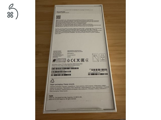 iPhone 17 Pro Max 256GB Deep Blue - garanciális