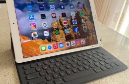 APPLE iPad Pro 12.9” GOLD – 2nd Gen + EREDETI Apple Smart Keyboard + 2 Prémium Cover ????????✨