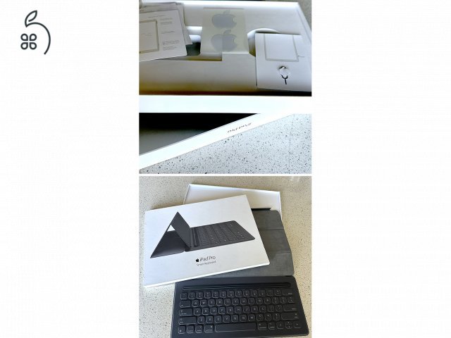 APPLE iPad Pro 12.9” GOLD – 2nd Gen + EREDETI Apple Smart Keyboard + 2 Prémium Cover ????????✨