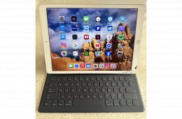 APPLE iPad Pro 12.9” GOLD – 2nd Gen + EREDETI Apple Smart Keyboard + 2 Prémium Cover ????????✨