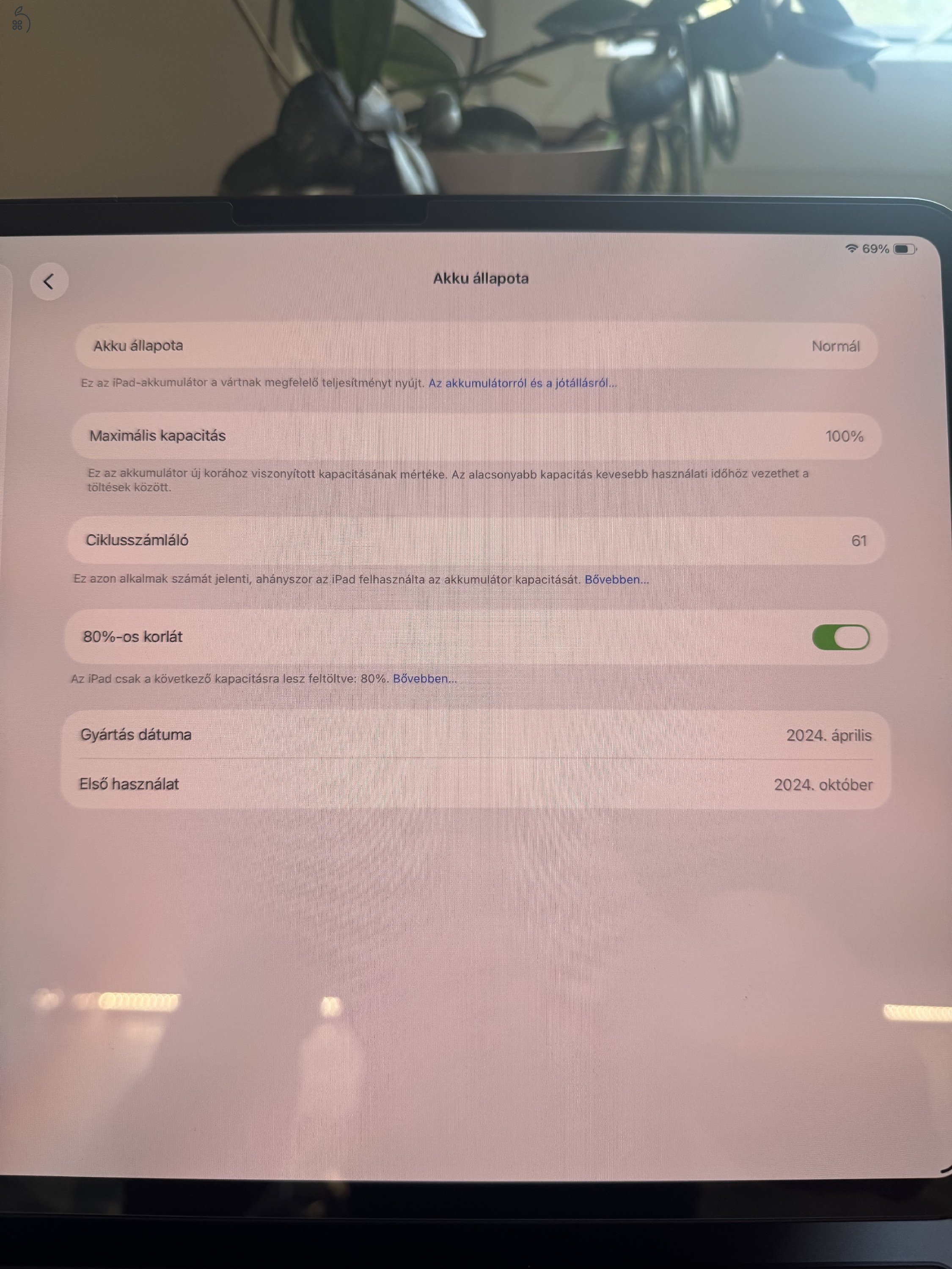 Apple iPad Pro 13” ( M4 )Wi-Fi + 5G 512 GB eladó