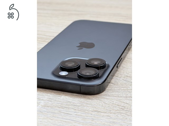 Újszerű, garanciális iPhone 16 Pro 128GB fekete titán mobiltelefon