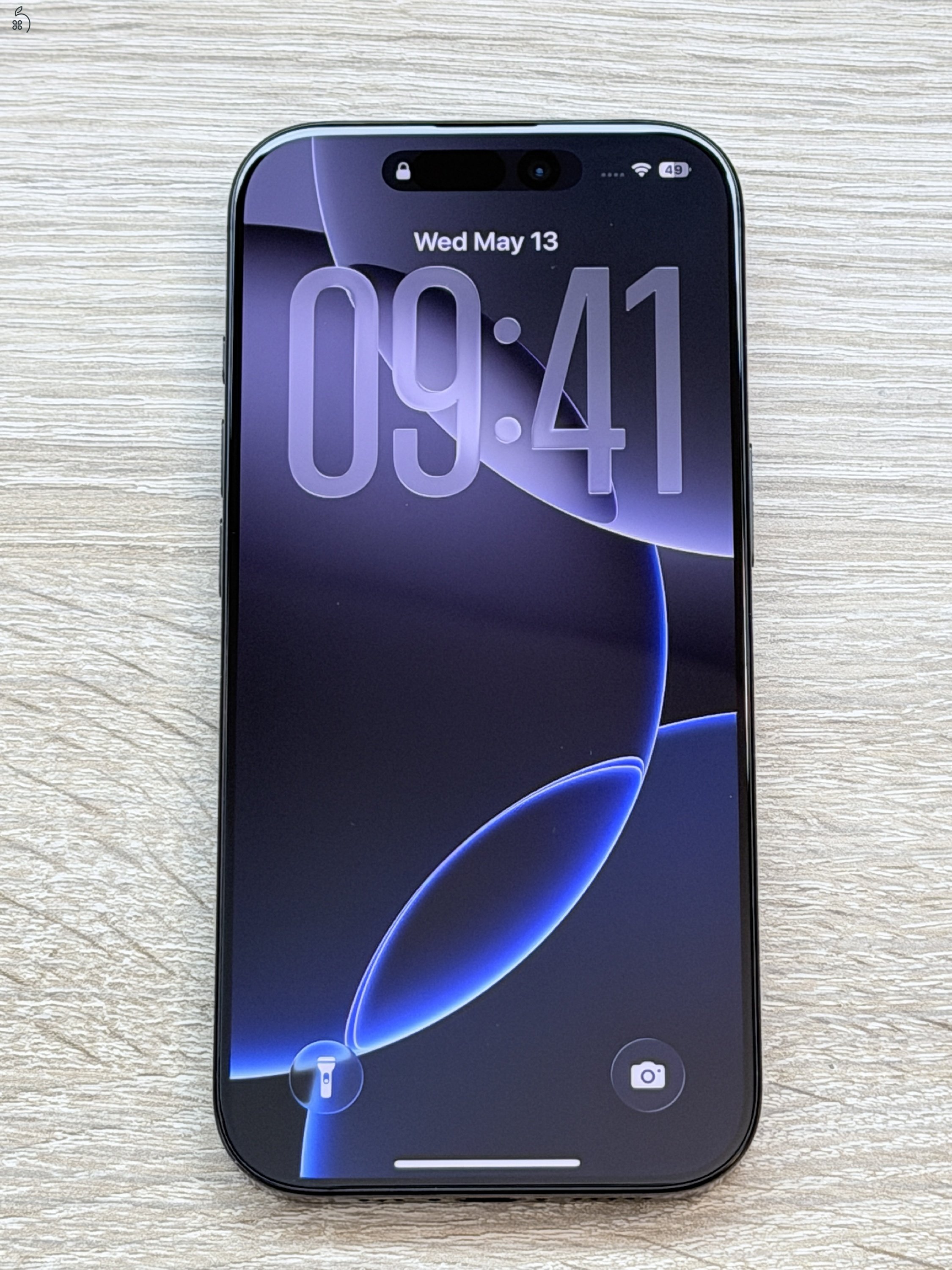 Újszerű, garanciális iPhone 16 Pro 128GB fekete titán mobiltelefon