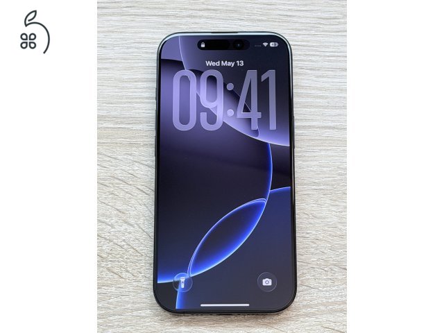 Újszerű, garanciális iPhone 16 Pro 128GB fekete titán mobiltelefon