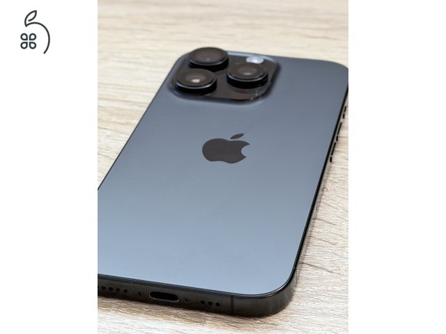 Újszerű, garanciális iPhone 16 Pro 128GB fekete titán mobiltelefon