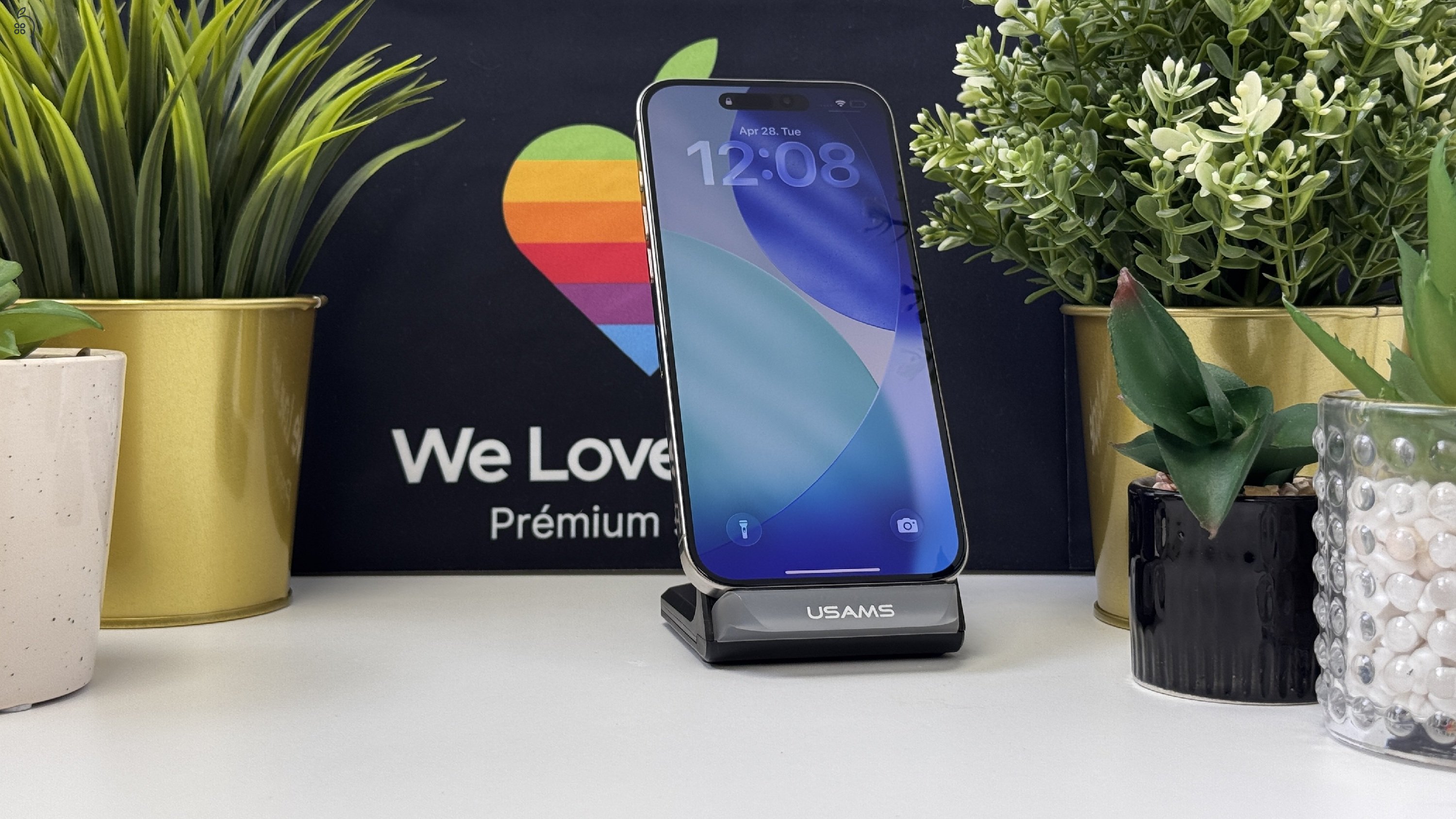 iPhone 16 Pro Max 256GB Natúr Titán, Független - Számla, 1ÉV Garancia