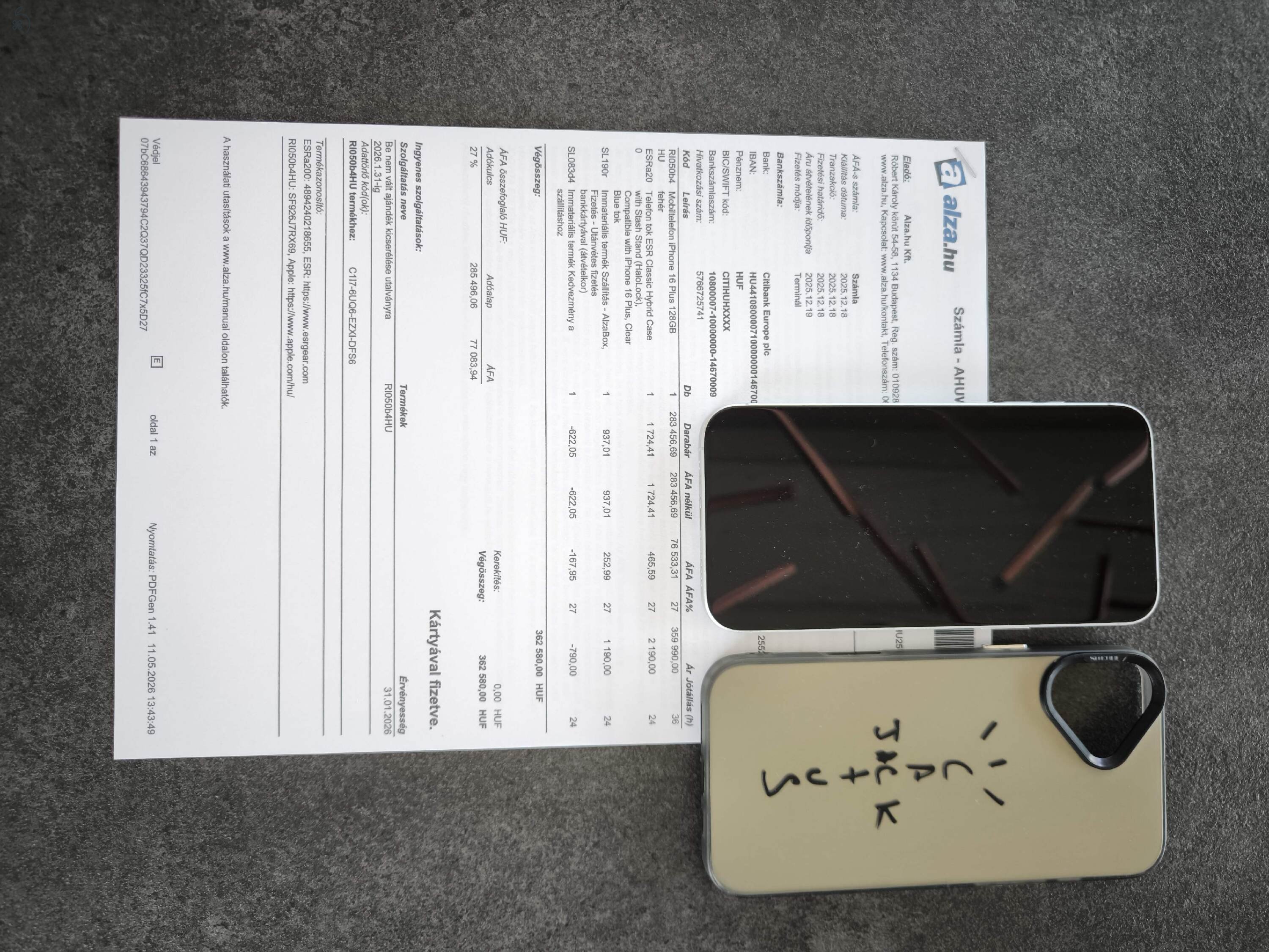 iPhone 16 plus garanciás 5 hónapos 