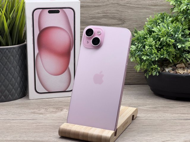 iPhone15 Plus Pink 128GB 2 ÉV Garanciával