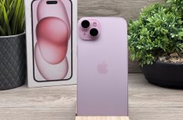 iPhone15 Plus Pink 128GB 2 ÉV Garanciával